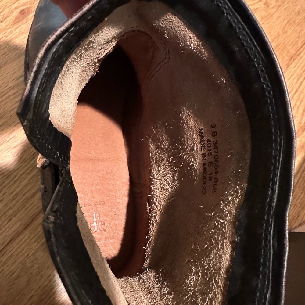 Frye black Leather Buckle Boots - Picture 10 of 11